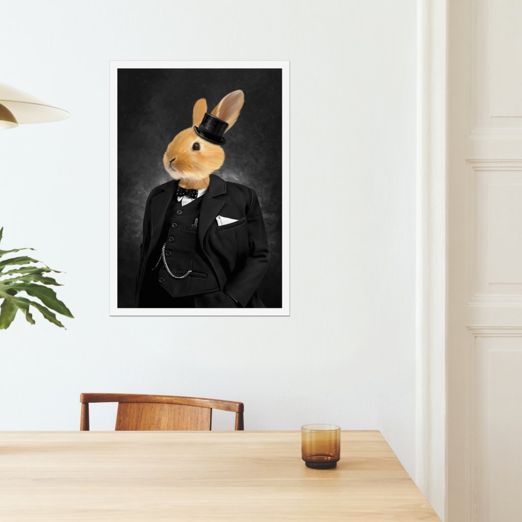 The Churchill: Animal Art Poster - Paw & Glory - Dog Portraits - Pet Portraits