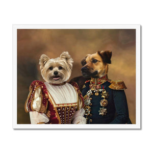 The Classy Pair: Custom Pet Portrait - Paw & Glory - Dog Portraits - Pet Portraits