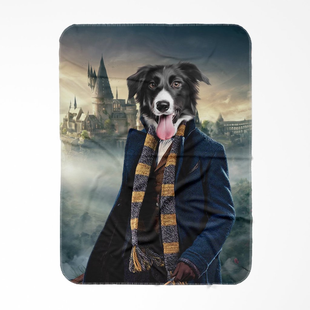 The Clever Wizard (Harry Potter Inspired): Custom Pet Blanket - Paw & Glory - Dog Portraits - Pet Portraits