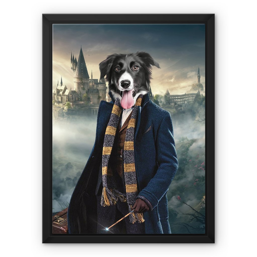 The Clever Wizard (Harry Potter Inspired): Custom Pet Canvas - Paw & Glory - Dog Portraits - Pet Portraits