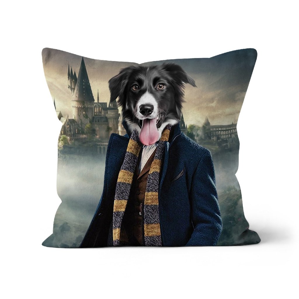 The Clever Wizard (Harry Potter Inspired): Custom Pet Pillow - Paw & Glory - Dog Portraits - Pet Portraits