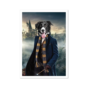 The Clever Wizard (Harry Potter Inspired): Custom Pet Portrait - Paw & Glory - Dog Portraits - Pet Portraits