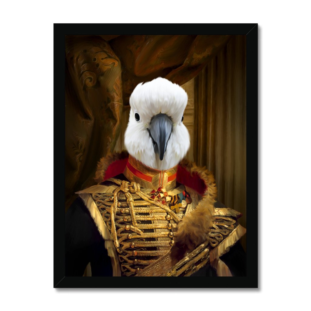 The Colonel: Animal Art Framed Portrait - Paw & Glory - Dog Portraits - Pet Portraits