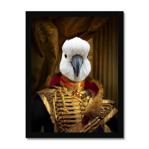 The Colonel: Animal Art Framed Portrait - Paw & Glory - Dog Portraits - Pet Portraits