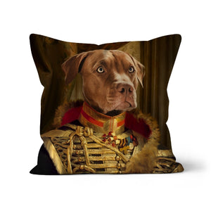 The Colonel: Custom Pet Pillow - Paw & Glory - Dog Portraits - Pet Portraits