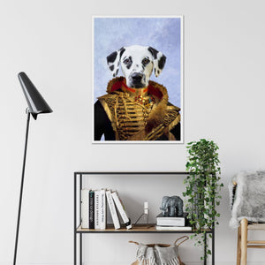 The Colonel: Custom Pet Portrait - Paw & Glory - Dog Portraits - Pet Portraits