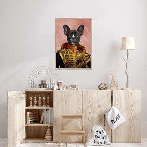 The Colonel: Custom Pet Portrait - Paw & Glory - Dog Portraits - Pet Portraits