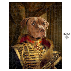 The Colonel: Custom Pet Puzzle - Paw & Glory - Dog Portraits - Pet Portraits