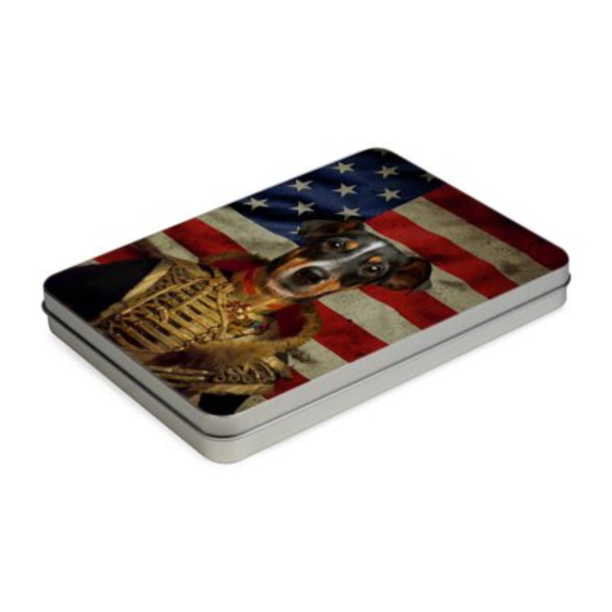 The Colonel USA Flag Edition: Custom Pet Puzzle - Paw & Glory - Dog Portraits - Pet Portraits