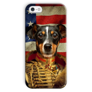 The Colonel USA Flag Edition: Custom Pet Snap Phone Case - Paw & Glory - Dog Portraits - Pet Portraits