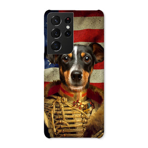 The Colonel USA Flag Edition: Custom Pet Snap Phone Case - Paw & Glory - Dog Portraits - Pet Portraits