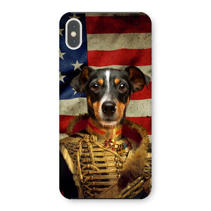 The Colonel USA Flag Edition: Custom Pet Snap Phone Case - Paw & Glory - Dog Portraits - Pet Portraits