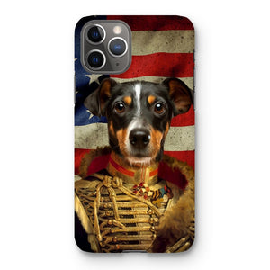 The Colonel USA Flag Edition: Custom Pet Snap Phone Case - Paw & Glory - Dog Portraits - Pet Portraits