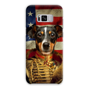 The Colonel USA Flag Edition: Custom Pet Snap Phone Case - Paw & Glory - Dog Portraits - Pet Portraits