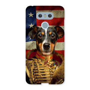 The Colonel USA Flag Edition: Custom Pet Snap Phone Case - Paw & Glory - Dog Portraits - Pet Portraits