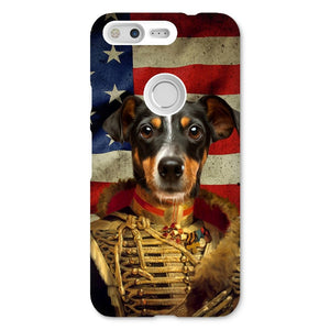 The Colonel USA Flag Edition: Custom Pet Snap Phone Case - Paw & Glory - Dog Portraits - Pet Portraits