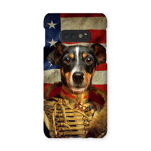 The Colonel USA Flag Edition: Custom Pet Snap Phone Case - Paw & Glory - Dog Portraits - Pet Portraits