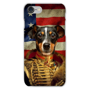 The Colonel USA Flag Edition: Custom Pet Snap Phone Case - Paw & Glory - Dog Portraits - Pet Portraits