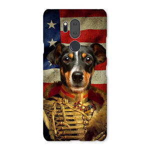 The Colonel USA Flag Edition: Custom Pet Snap Phone Case - Paw & Glory - Dog Portraits - Pet Portraits