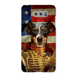 The Colonel USA Flag Edition: Custom Pet Snap Phone Case - Paw & Glory - Dog Portraits - Pet Portraits