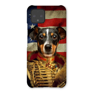 The Colonel USA Flag Edition: Custom Pet Snap Phone Case - Paw & Glory - Dog Portraits - Pet Portraits