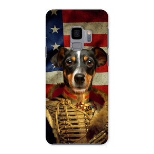 The Colonel USA Flag Edition: Custom Pet Snap Phone Case - Paw & Glory - Dog Portraits - Pet Portraits