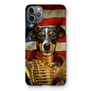 The Colonel USA Flag Edition: Custom Pet Snap Phone Case - Paw & Glory - Dog Portraits - Pet Portraits