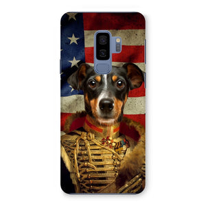 The Colonel USA Flag Edition: Custom Pet Snap Phone Case - Paw & Glory - Dog Portraits - Pet Portraits