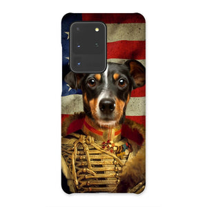 The Colonel USA Flag Edition: Custom Pet Snap Phone Case - Paw & Glory - Dog Portraits - Pet Portraits