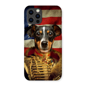 The Colonel USA Flag Edition: Custom Pet Snap Phone Case - Paw & Glory - Dog Portraits - Pet Portraits