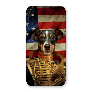 The Colonel USA Flag Edition: Custom Pet Snap Phone Case - Paw & Glory - Dog Portraits - Pet Portraits