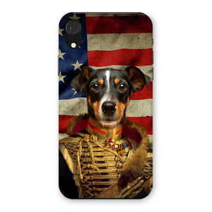 The Colonel USA Flag Edition: Custom Pet Snap Phone Case - Paw & Glory - Dog Portraits - Pet Portraits