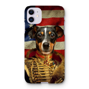 The Colonel USA Flag Edition: Custom Pet Snap Phone Case - Paw & Glory - Dog Portraits - Pet Portraits