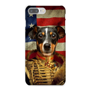 The Colonel USA Flag Edition: Custom Pet Snap Phone Case - Paw & Glory - Dog Portraits - Pet Portraits