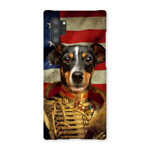 The Colonel USA Flag Edition: Custom Pet Snap Phone Case - Paw & Glory - Dog Portraits - Pet Portraits