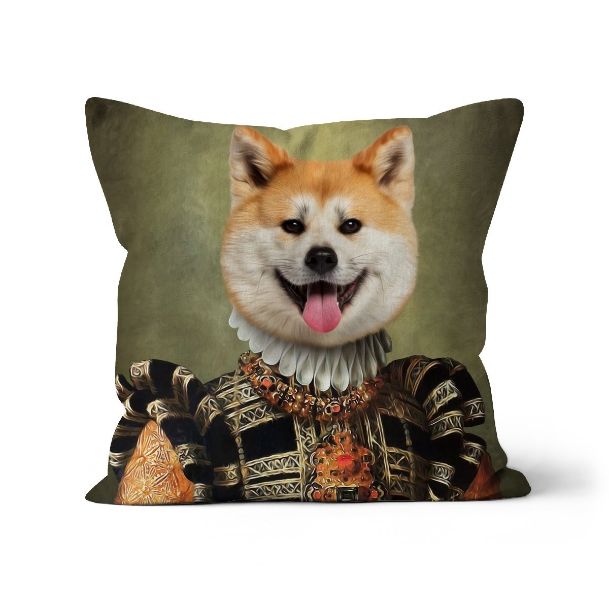 The Consort: Custom Pet Pillow - Paw & Glory - Dog Portraits - Pet Portraits