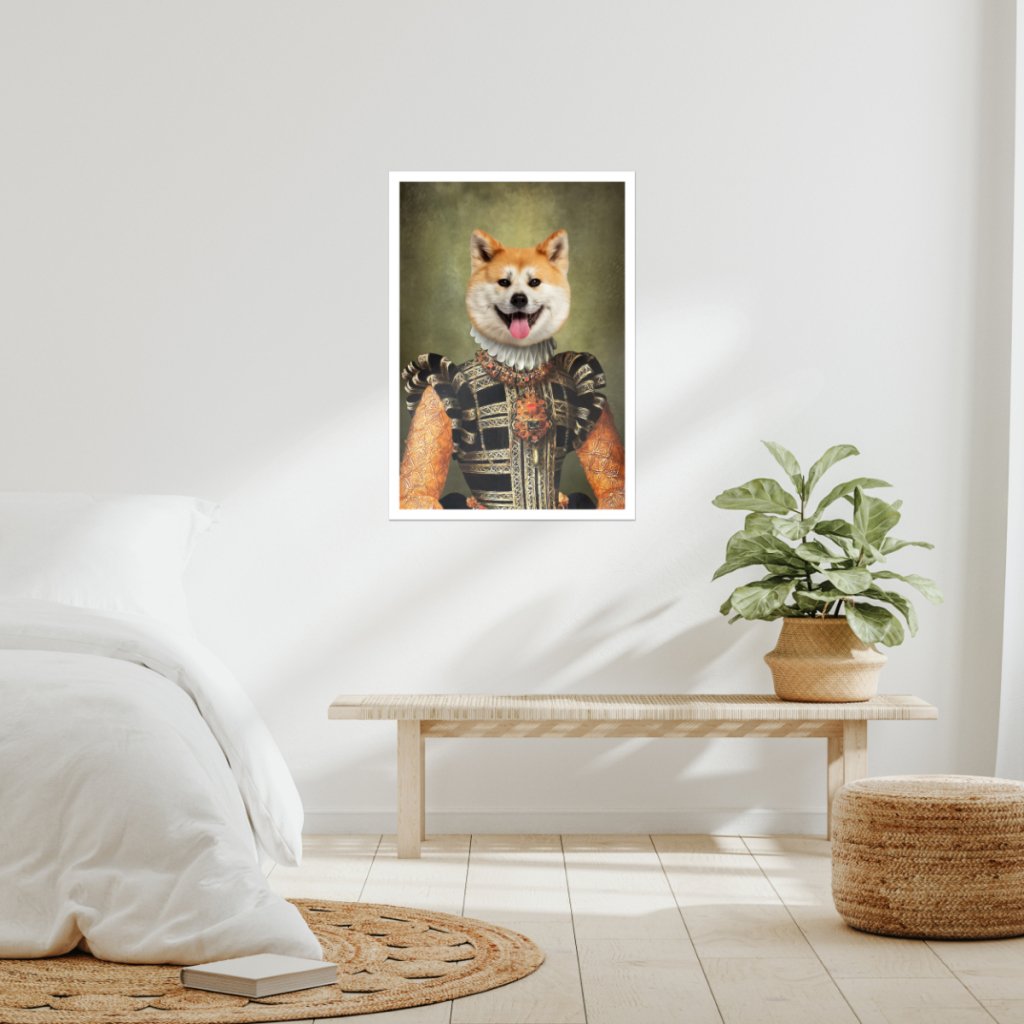 The Consort: Custom Pet Poster - Paw & Glory - Dog Portraits - Pet Portraits