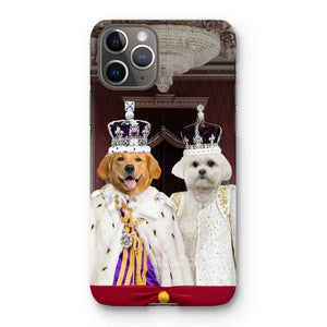 The Coronation Couple: Custom Pet Phone Case - Paw & Glory - Dog Portraits - Pet Portraits