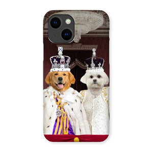 The Coronation Couple: Custom Pet Phone Case - Paw & Glory - Dog Portraits - Pet Portraits