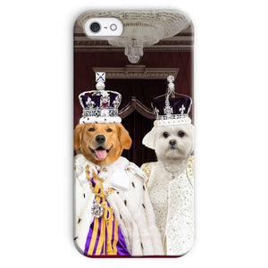 The Coronation Couple: Custom Pet Phone Case - Paw & Glory - Dog Portraits - Pet Portraits