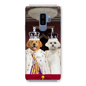 The Coronation Couple: Custom Pet Phone Case - Paw & Glory - Dog Portraits - Pet Portraits