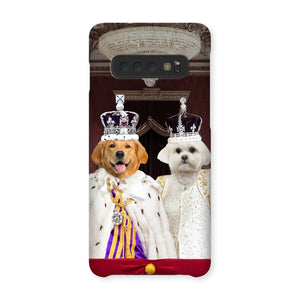 The Coronation Couple: Custom Pet Phone Case - Paw & Glory - Dog Portraits - Pet Portraits