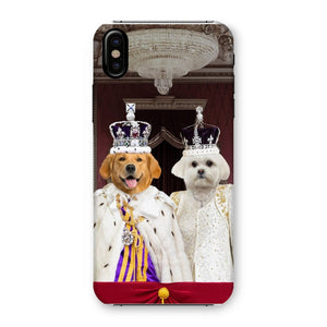 The Coronation Couple: Custom Pet Phone Case - Paw & Glory - Dog Portraits - Pet Portraits