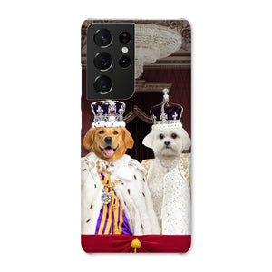 The Coronation Couple: Custom Pet Phone Case - Paw & Glory - Dog Portraits - Pet Portraits