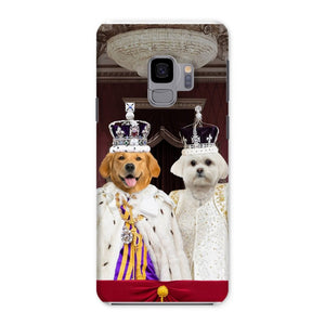 The Coronation Couple: Custom Pet Phone Case - Paw & Glory - Dog Portraits - Pet Portraits