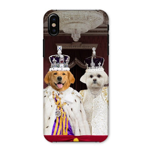 The Coronation Couple: Custom Pet Phone Case - Paw & Glory - Dog Portraits - Pet Portraits