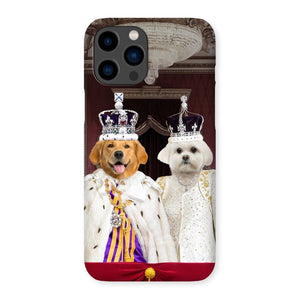 The Coronation Couple: Custom Pet Phone Case - Paw & Glory - Dog Portraits - Pet Portraits