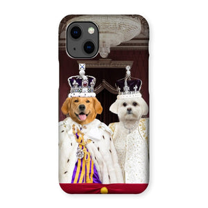 The Coronation Couple: Custom Pet Phone Case - Paw & Glory - Dog Portraits - Pet Portraits