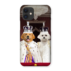 The Coronation Couple: Custom Pet Phone Case - Paw & Glory - Dog Portraits - Pet Portraits