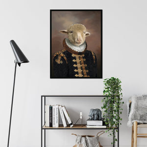 The Count: Animal Art Framed Portrait - Paw & Glory - Dog Portraits - Pet Portraits